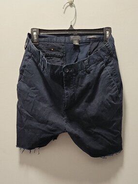 Used H&M Men's Dress Pants Size US 34R - Slim Fit Navy - Cut - Grunge,goth,rebel